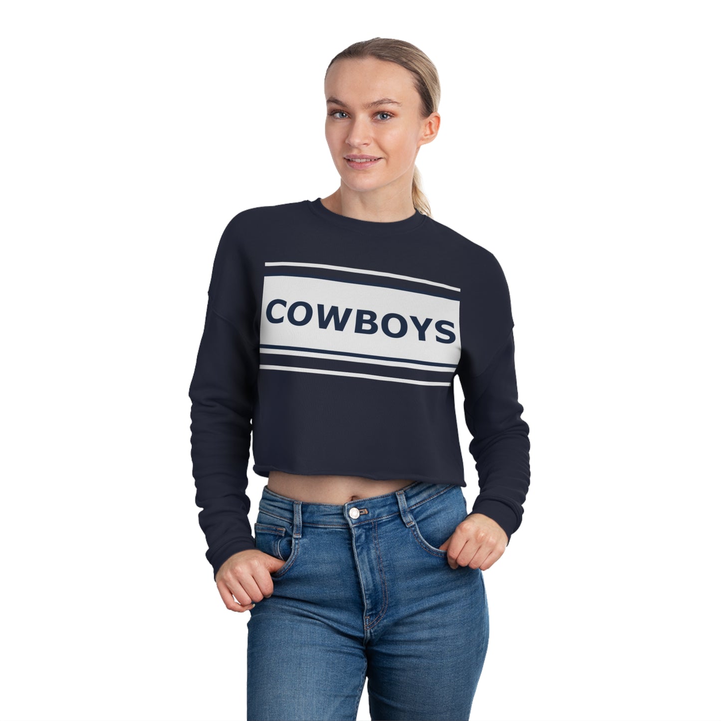 Cowboys Women's Cropped Sweatshirt