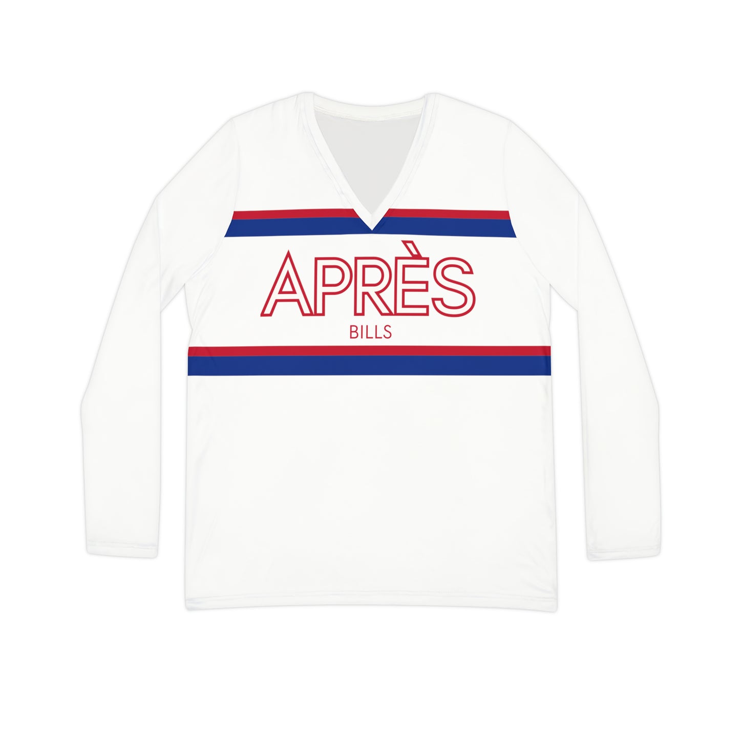 Après Bills Striped Long Sleeve V-neck Shirt