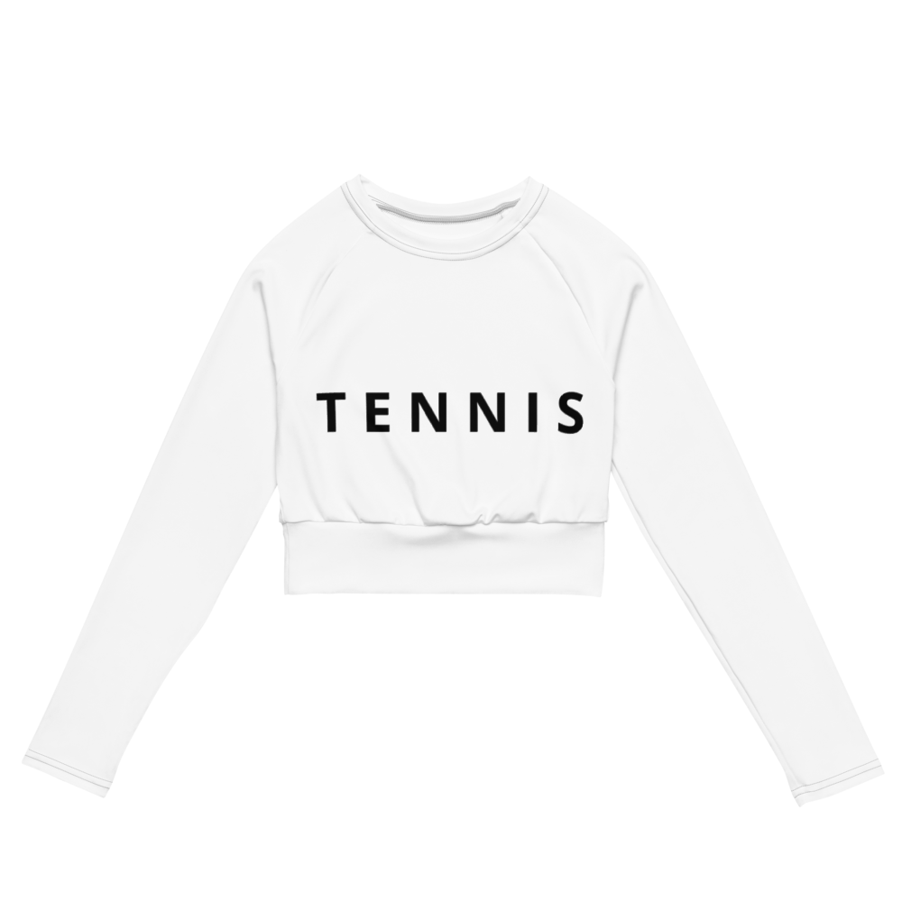 Tennis Recycled Long-Sleeve Crop Top