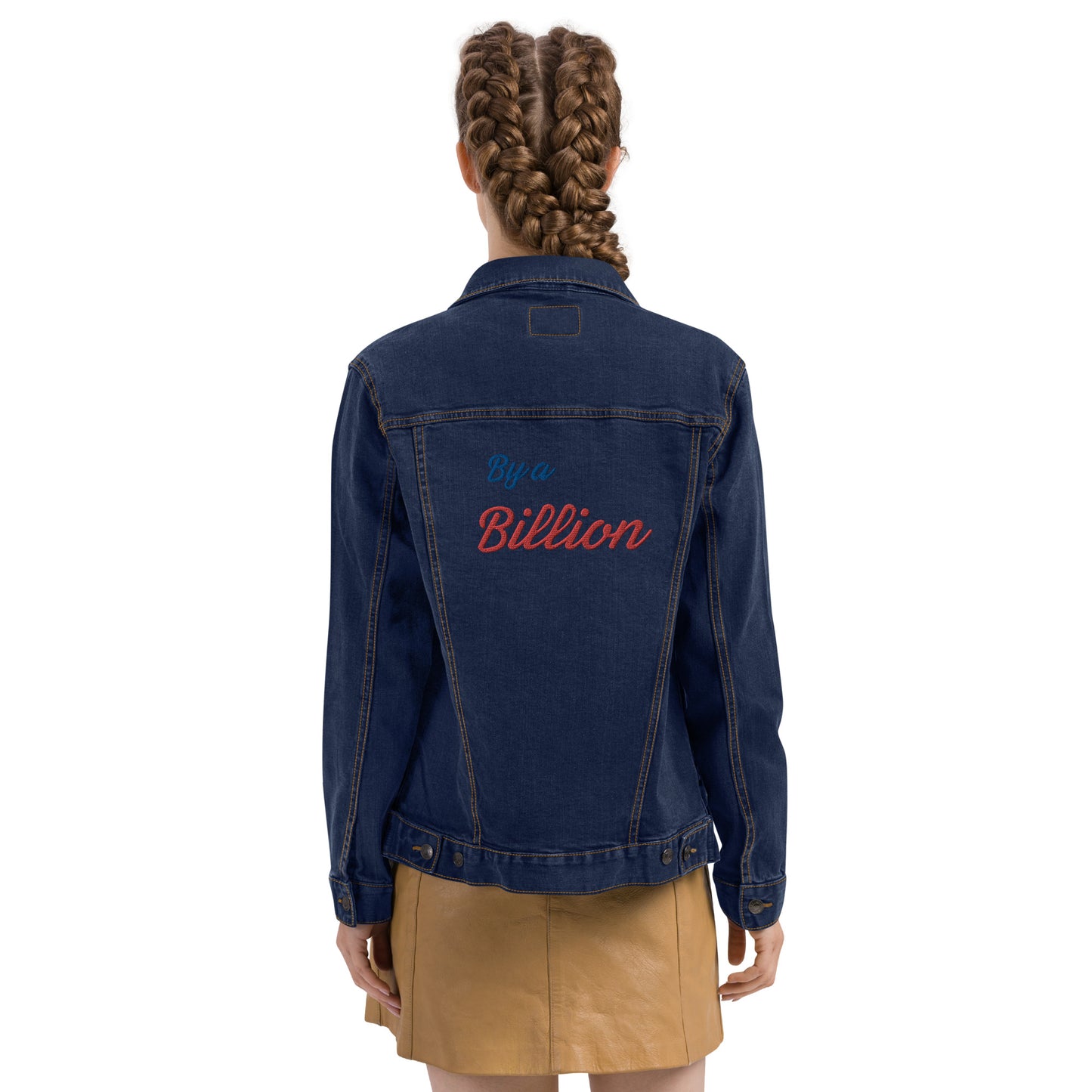 Bills By a Billion Embroidered Denim Sherpa Jacket