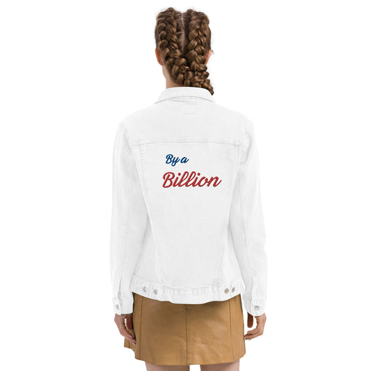 'Bills By a Billion' Embroidered Unisex Denim Jacket