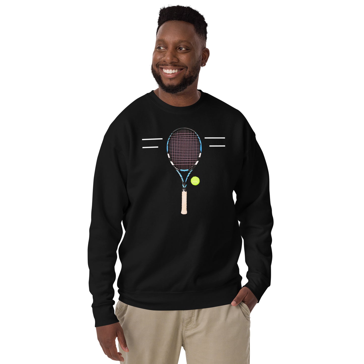 Pro Tennis Racquet Premium Crewneck Sweatshirt