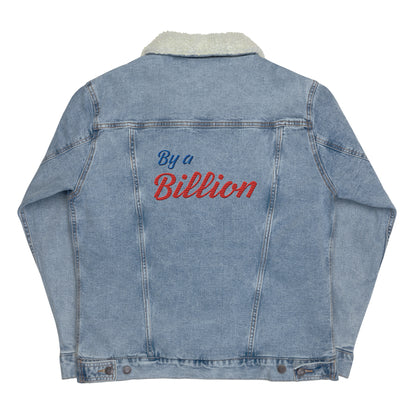 Bills By a Billion Embroidered Denim Sherpa Jacket