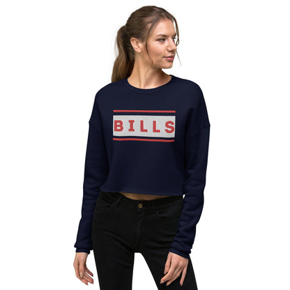BILLS Embroidered Crop Sweatshirt