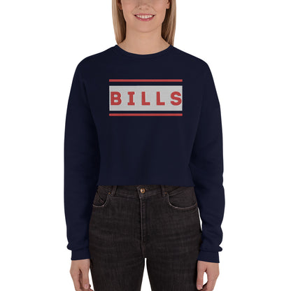 BILLS Embroidered Crop Sweatshirt