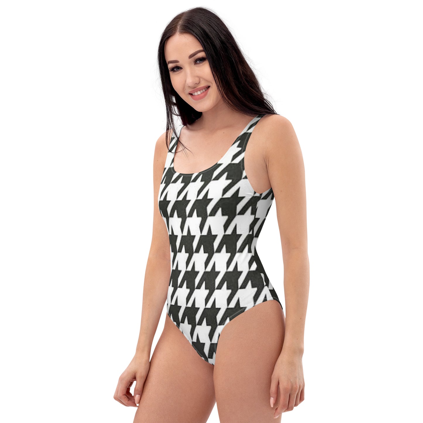 Houndstooth One-Piece Swimsuit